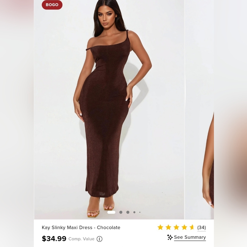 Elegant Brown Dress